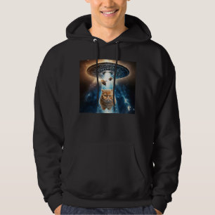 Moletom Gato Laranja OVNI Alienígena Galáxia Gatos