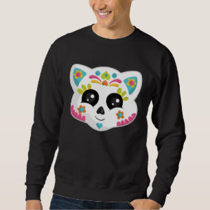 Moletom Gato Mexicano Fofo de Halloween Gato de Crânio de