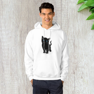 Moletom Gato Negro Mens Hoodie