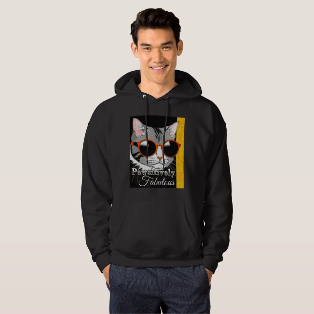 Moletom Gato Pawsitivamente Fabuloso (Frente Completa)