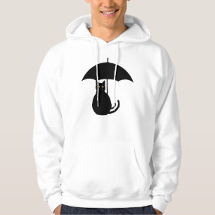 Moletom Gato Preto com Guarda-chuva