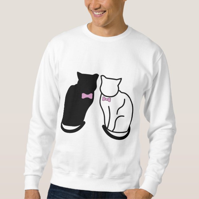 Moletom Gato Preto e Branco (Frente)