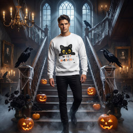 Moletom Gato Preto Fofo de Halloween