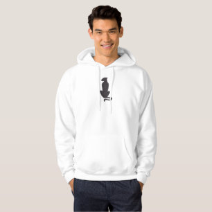 Moletom Gato preto Silhout homens brancos