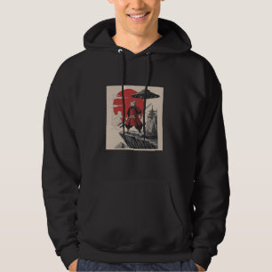 Moletom Gato Samurai Alien UFO Design Retro Guerreiro Japo