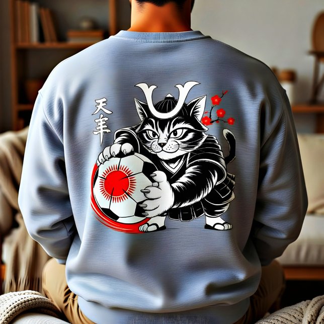 Moletom Gato Samurai Legal Futebol Para Amantes de Anime & (Criador carregado)