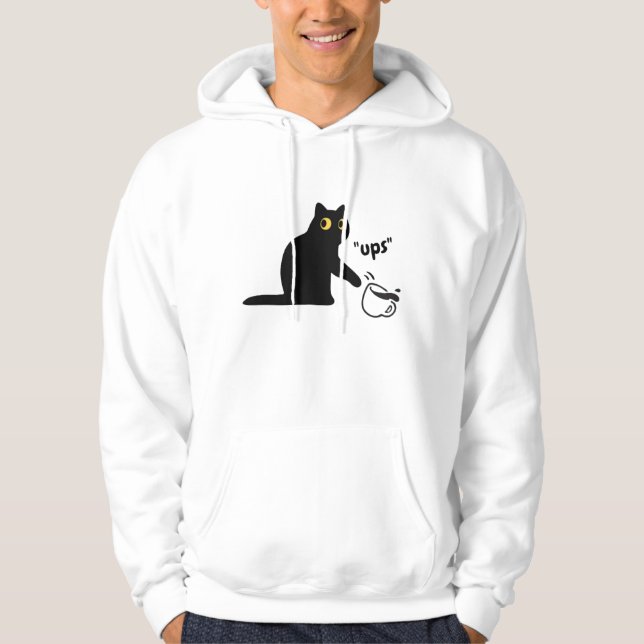 Moletom Gato travesso preto (Frente)