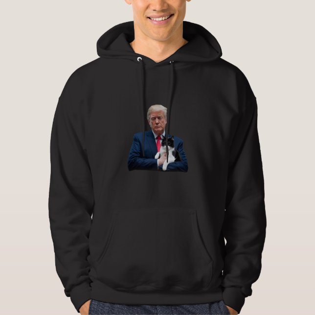Moletom Gato Trump 2024 MAGA Divertido Gato Trump (Frente)