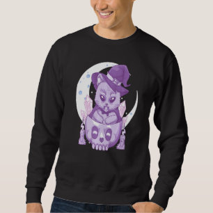 Moletom Gato Wiccano Pastel Góthico Fofo Sinistro Bruxo E