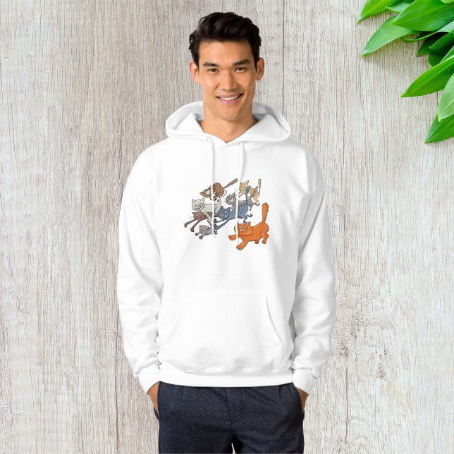Moletom Gatos Correndo Padrão Gatinhos Caprichosos (Criador carregado)