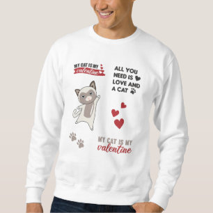 Moletom Gatos De Gato De Animais Cortados De Gato