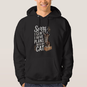 Moletom Gatos engraçados amam, desculpa, não posso, tenho