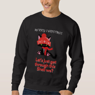Moletom Gatos Engraçados, camisola de Natal, fofo, Sweater