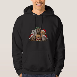 Moletom Gatos engraçados de Natal Design de Férias