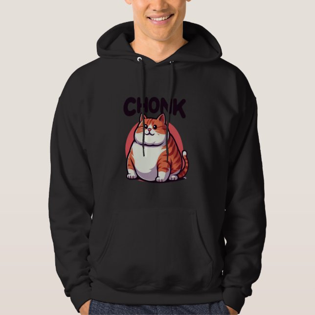Moletom Gatos Engraçados, Gato de Gato Chonk (Frente)