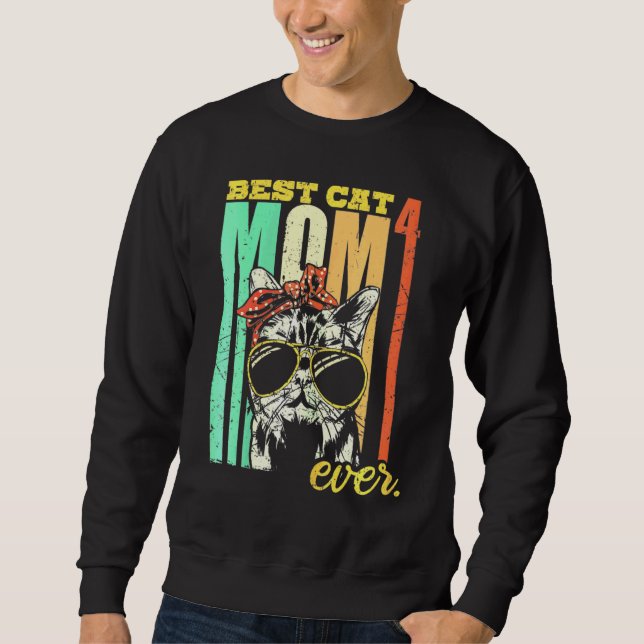 Moletom Gatos, Mamãe, Melhor Mãe Para Sempre (Frente)