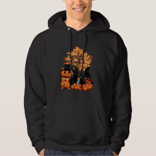 Moletom Gatos Negros Pumpkin Autumn Halloween Costume Para