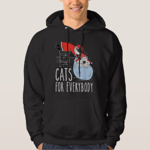 Moletom Gatos para todos Felinos Natal Gato Santa Hat Fu