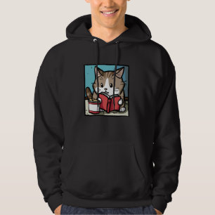 Moletom Gatos Tratam Lover Kitten Pet Book Reader Bookworm