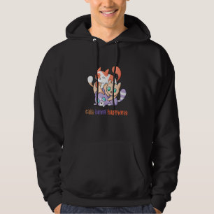 Moletom Gatos Trazem Felicidade Dono de Gato Treinamento d