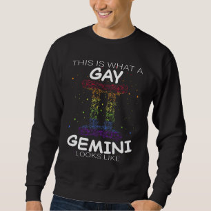 Moletom Gay Gemini Zodiac Lgbtq Orgulho gay Lgbt Prior App