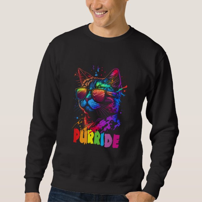 Moletom Gay Pride Purride  Cat LGBT Pride Month Equality (Frente)