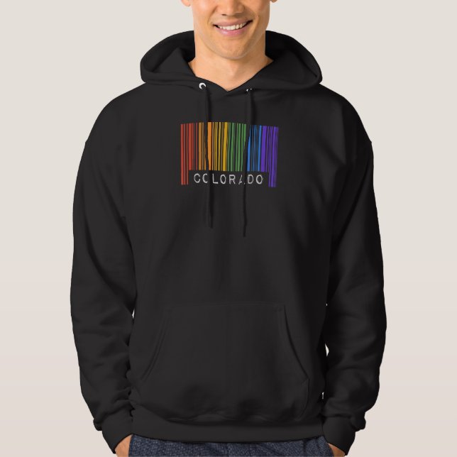 Moletom Gay Queer Barcode Pride Colorado Aestic Lgbtq F (Frente)