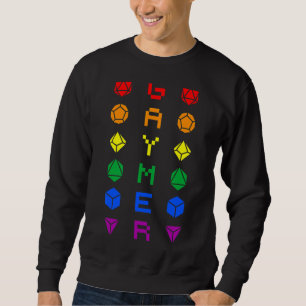 Moletom Gaymer D20 Rainbow Dice Lgbt Pride Gay Gamer