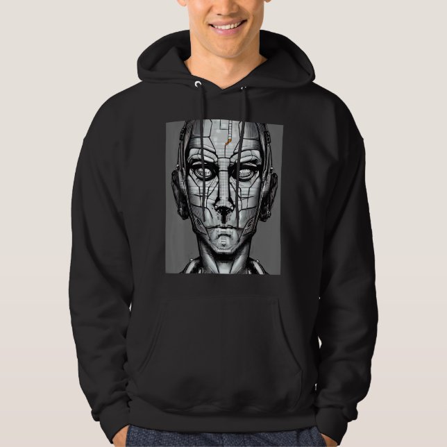 Moletom Geek do computador com hacker Cyberpunk design_1 (Frente)