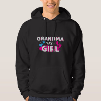Moletom Gender reveal grandma says girl matching family ba
