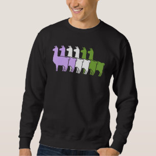 Moletom Genderqueer Flag Llamas Orgulho gay Lgbtq Queer