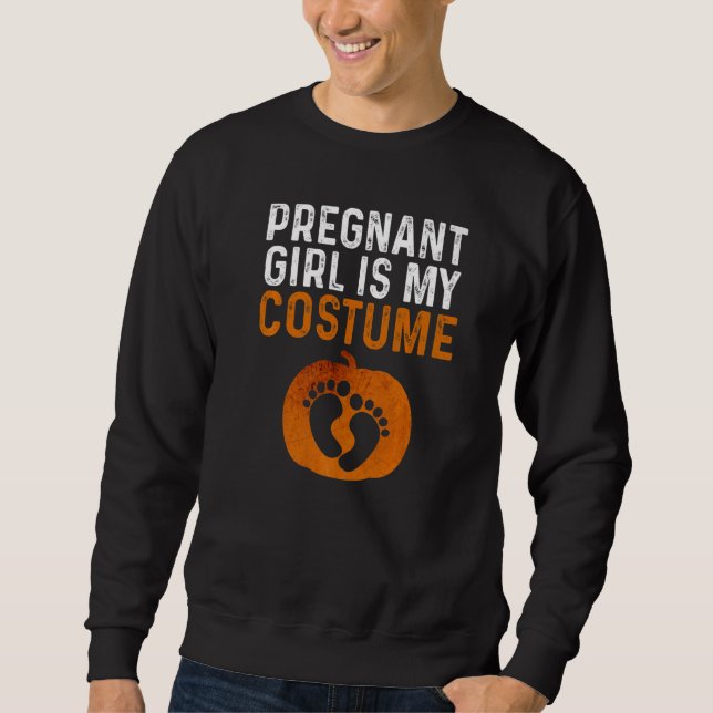 Moletom Gente grávida é minha fantasia Halloween Gravidez  (Frente)