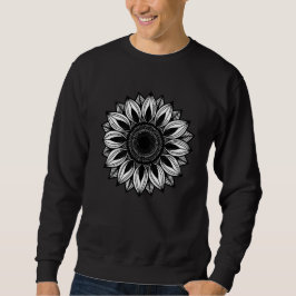 Moletom Geometric Sunflower Mandala Graphic