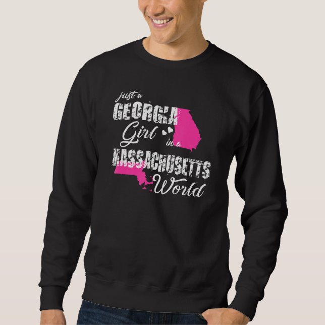 Moletom Georgia Shirts engraçada Apenas uma garota Georgia (Frente)