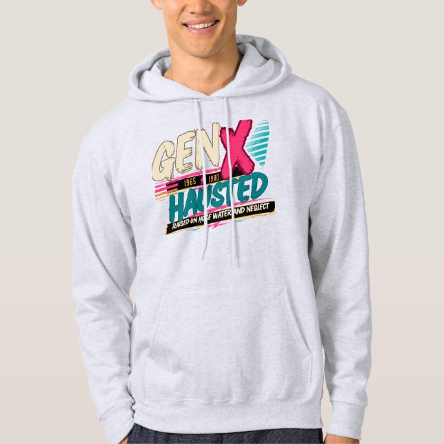 Moletom Geração X, Geração X, Retrô, Nostálgico  (Frente)