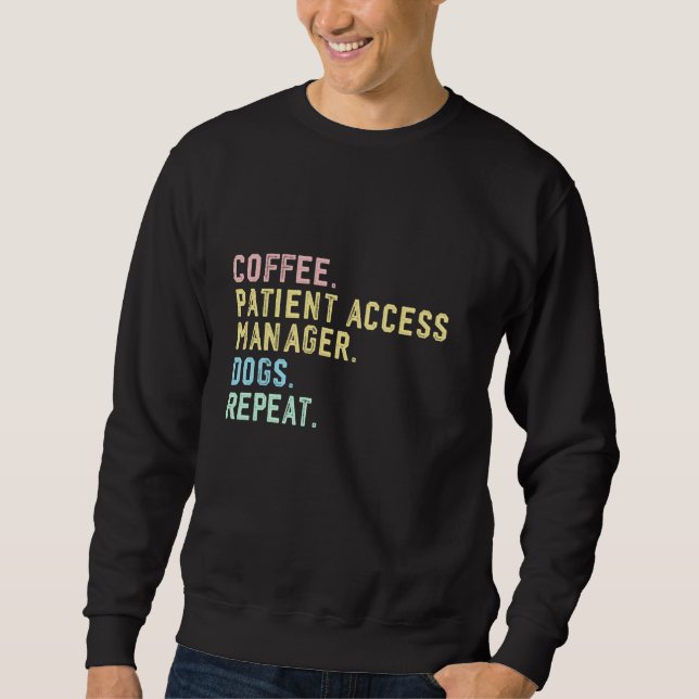 Moletom Gerente de Acesso ao Paciente Coffee Dogs (Frente)