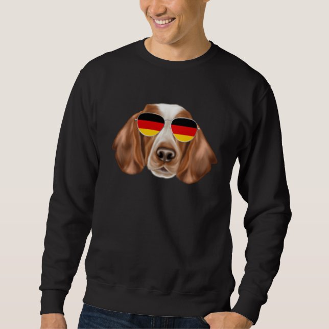 Moletom German Flag Welsh Springer Spaniel Dog Germany Poc (Frente)