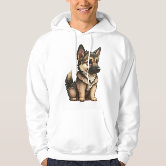 Moletom German shepherd Chibi (Frente)