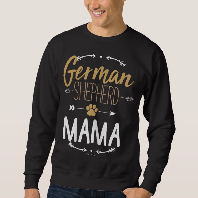 Moletom German shepherd Mama Arrows Dog Dover Gifs para Mo (Frente)