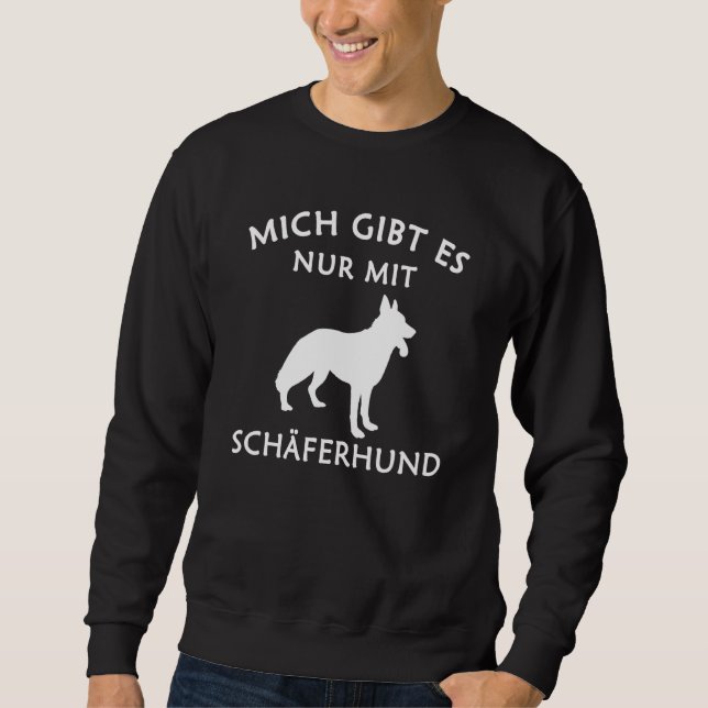 Moletom German shepherd Mich Gibt Es Nur Mit Hund (Frente)