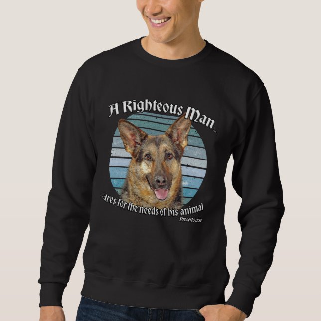 Moletom German Shepherd Owner  Proverbs 1210 (Frente)