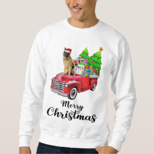 Moletom German shepherd Ride Red Truck Natal Pajama