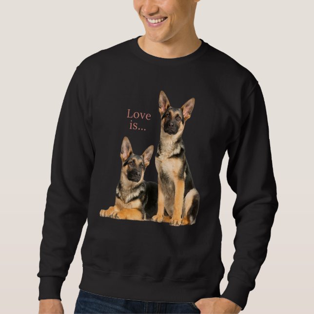 Moletom German shepherd Shepard Dog Mãe Pai Adorável Pet 8 (Frente)