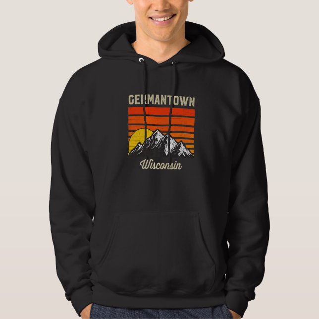 Moletom Germantown Wisconsin Retro City State Usa (Frente)