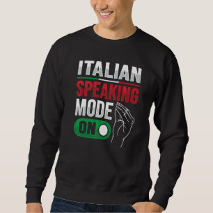 Moletom Gesto Mão Italiano Para A Itália