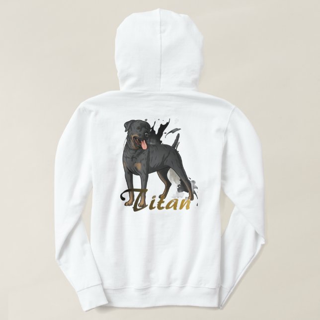 Moletom "Get the 'The Titan's Mark' hoodie, a design that  (Verso do Design)