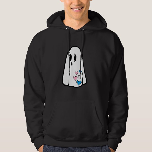 Moletom Ghost de Orgulho Trans (Frente)