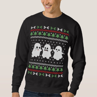 Moletom Ghosts Halloween Christmas Ugly Sweater