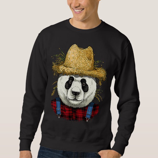Moletom Giant Panda Farmer Agriculture Rancher Ani (Frente)