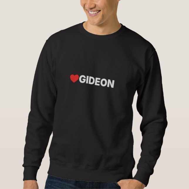 Moletom Gideon Love, Heart Design ama por qualquer um que  (Frente)